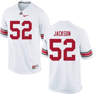 Men's Ohio State Buckeyes #52 Antwuan Jackson White Nike NCAA College Football Jersey Classic EGJ1144DZ
